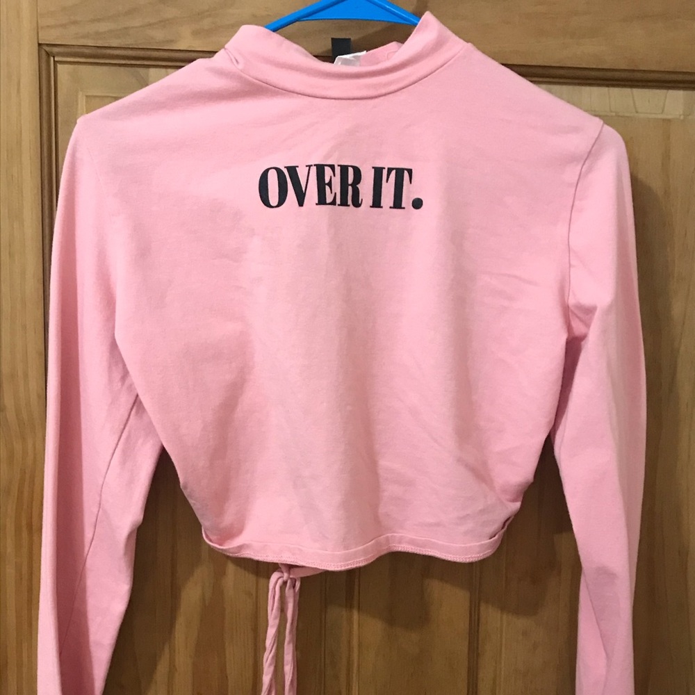 Pink crop top